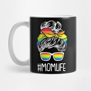 Mom Life Gay Pride Rainbow Flag Lgbt Q Ally Mama Mother Mug